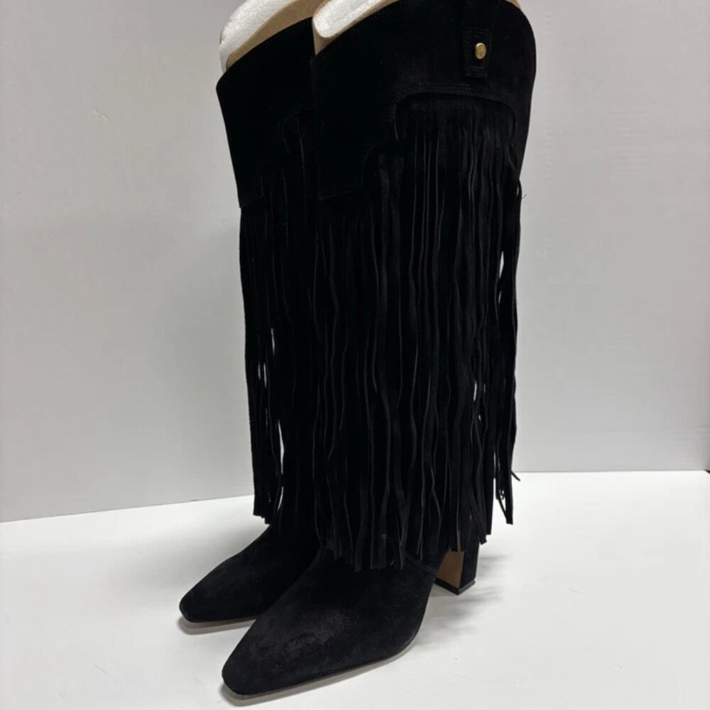 Vince Camuto Women’s Sheila, Black Western Boots, Size 6.5W, Extra Wide - Picture 5 of 7
